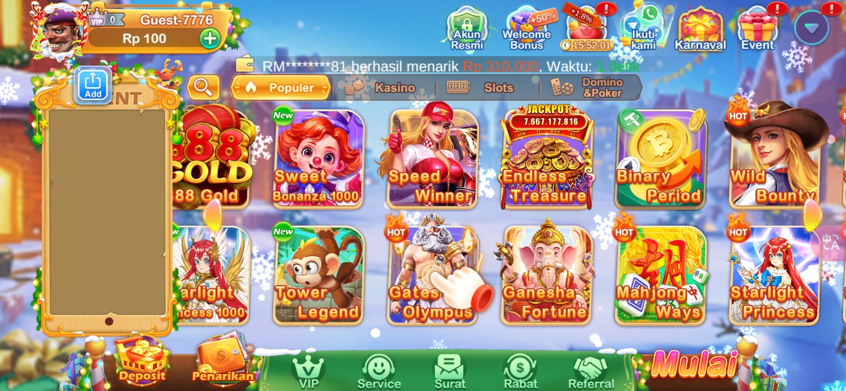 Permainan slot terbaik di Haya777 - Menangkan jackpot besar sekarang juga!